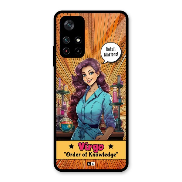 Virgo Order Glass Back Case for Poco M4 Pro 5G