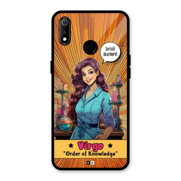 Virgo Order Glass Back Case for Realme 3
