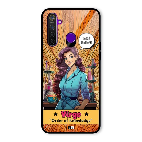Virgo Order Glass Back Case for Realme 5 Pro
