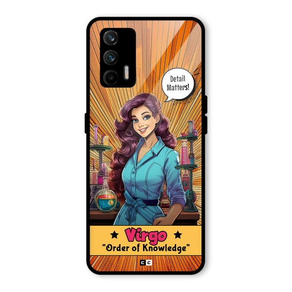 Virgo Order Glass Back Case for Realme X7 Max
