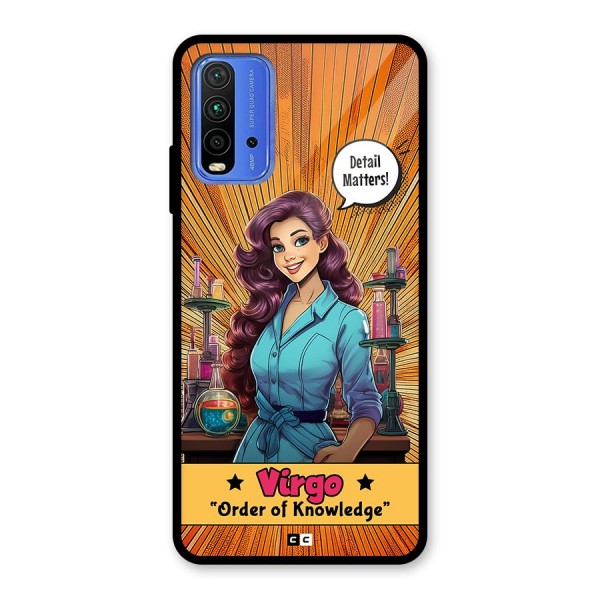 Virgo Order Glass Back Case for Redmi 9 Power
