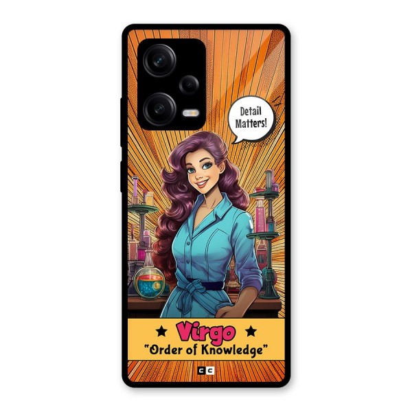 Virgo Order Glass Back Case for Redmi Note 12 Pro