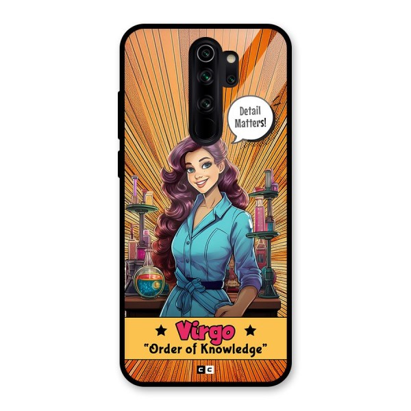 Virgo Order Glass Back Case for Redmi Note 8 Pro