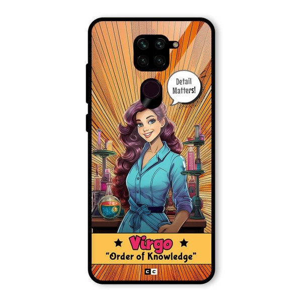 Virgo Order Glass Back Case for Redmi Note 9