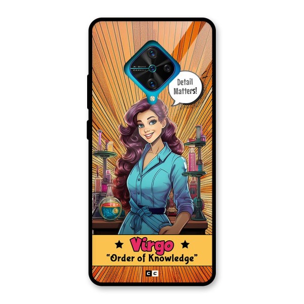 Virgo Order Glass Back Case for Vivo S1 Pro
