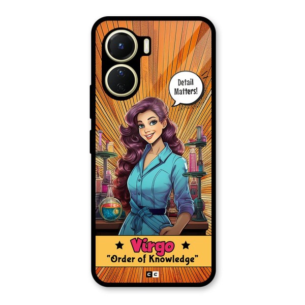 Virgo Order Glass Back Case for Vivo Y16