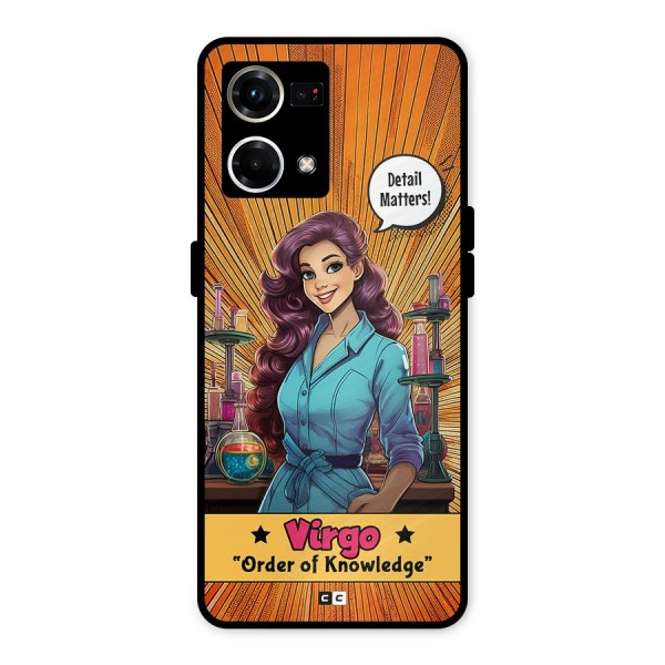 Virgo Order Metal Back Case for Oppo F21 Pro 4G