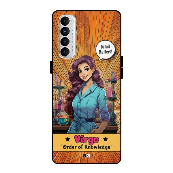 Virgo Order Metal Back Case for Oppo Reno4 Pro