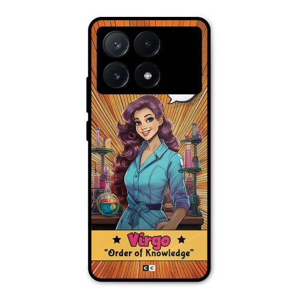 Virgo Order Metal Back Case for Poco X6 Pro