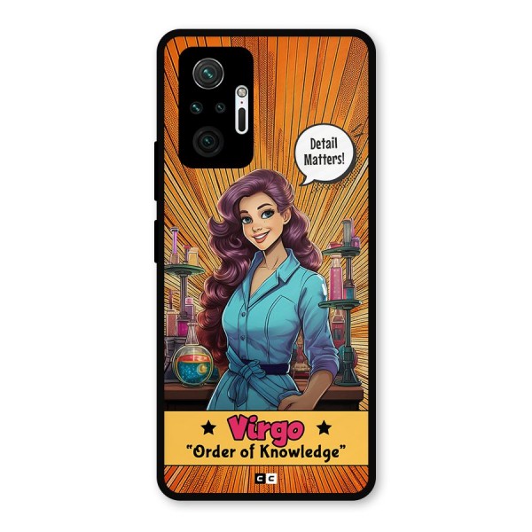 Virgo Order Metal Back Case for Redmi Note 10 Pro
