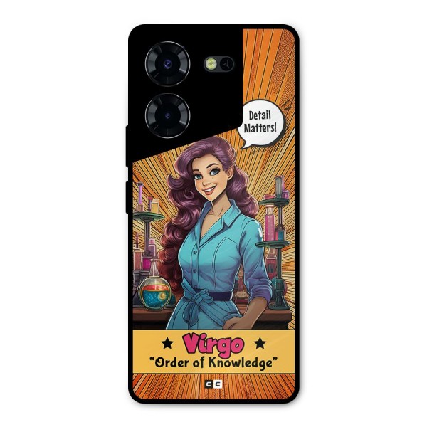 Virgo Order Metal Back Case for Tecno Pova 5 Pro 5G