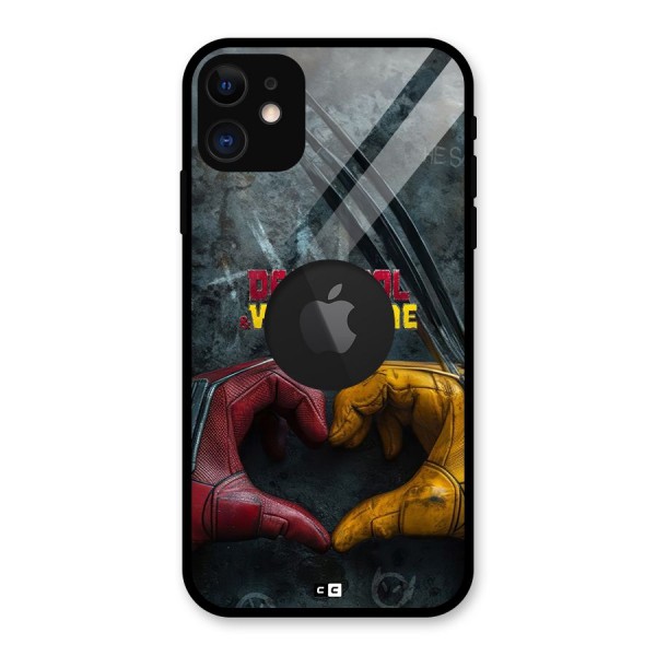 Wade Love Logan Glass Back Case for iPhone 11 Logo Cut