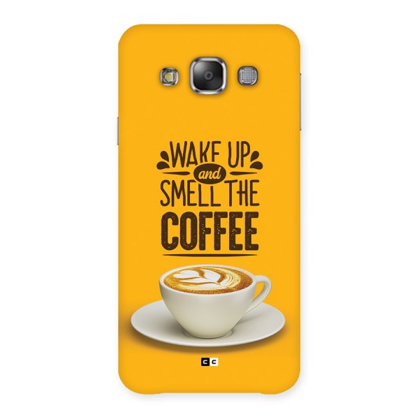 Wake Up Coffee Back Case for Galaxy E7