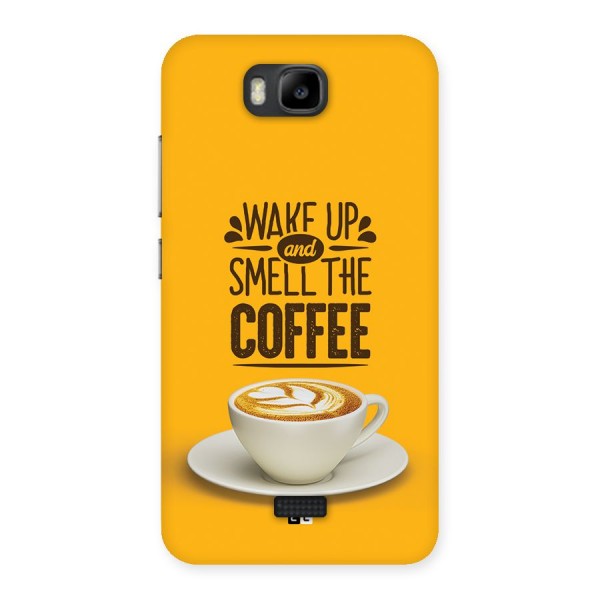 Wake Up Coffee Back Case for Honor Bee