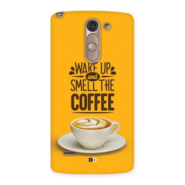 Wake Up Coffee Back Case for LG G3 Stylus