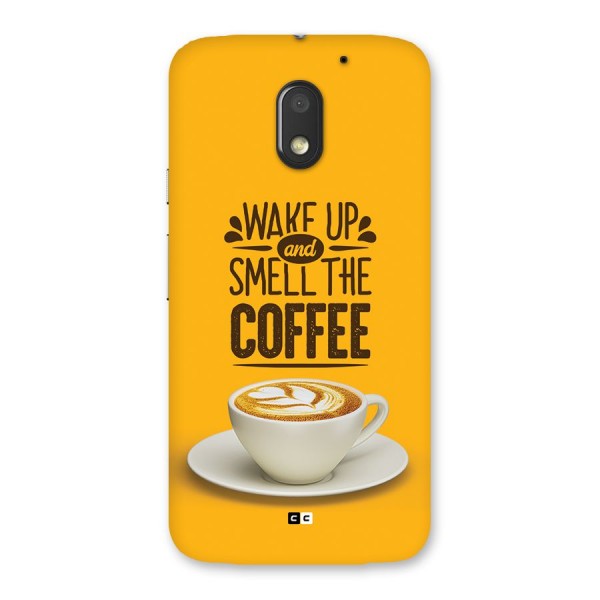 Wake Up Coffee Back Case for Moto E3 Power