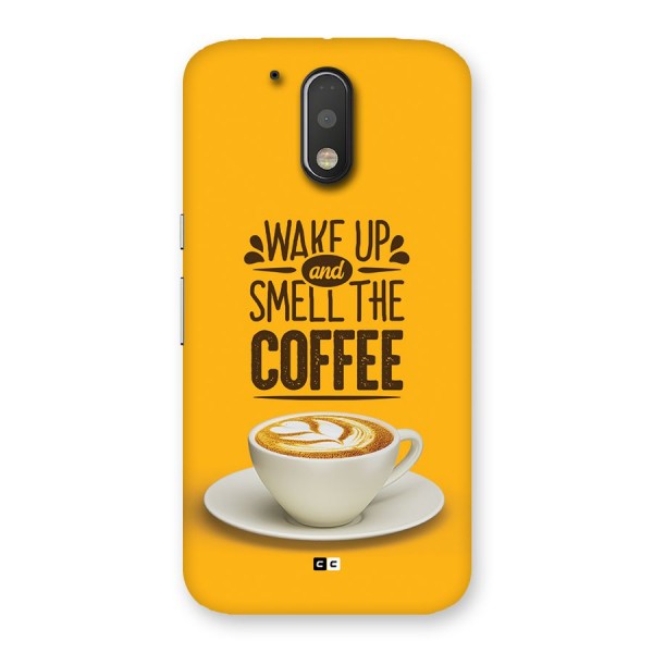 Wake Up Coffee Back Case for Moto G4