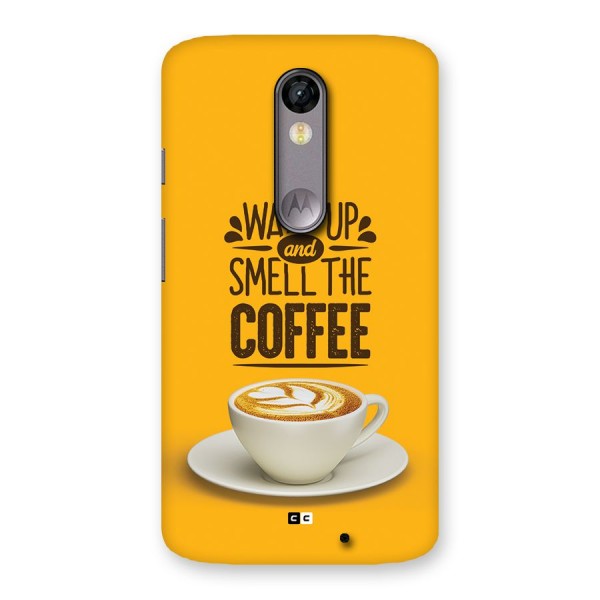 Wake Up Coffee Back Case for Moto X Force