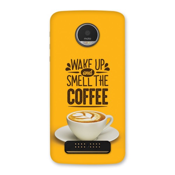 Wake Up Coffee Back Case for Moto Z Play