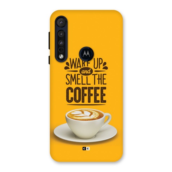 Wake Up Coffee Back Case for Motorola One Macro