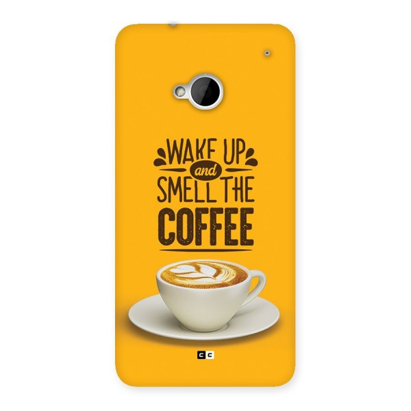 Wake Up Coffee Back Case for One M7 (Single Sim)