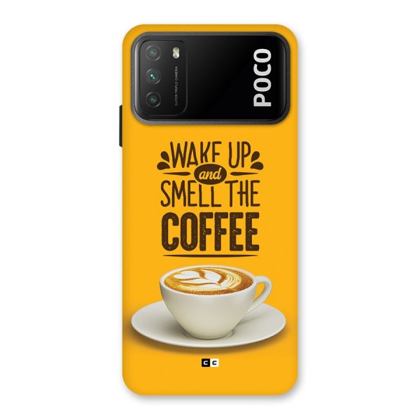 Wake Up Coffee Back Case for Poco M3