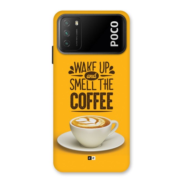 Wake Up Coffee Back Case for Poco M3