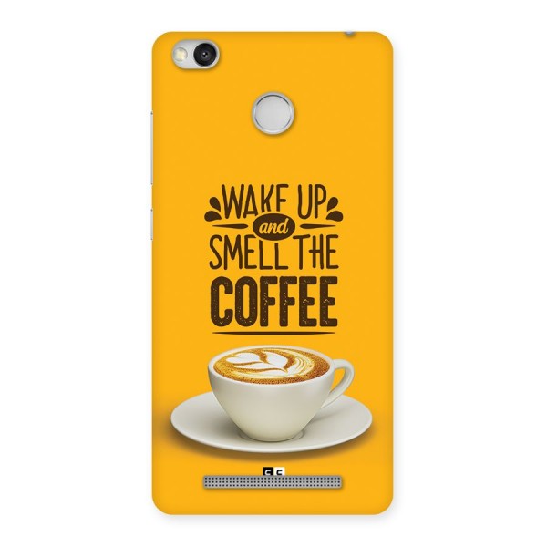 Wake Up Coffee Back Case for Redmi 3S Prime
