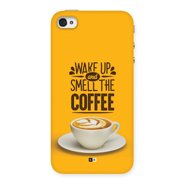 Wake Up Coffee Back Case for iPhone 4 4s