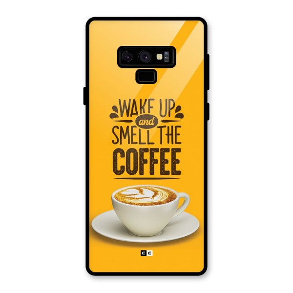 Wake Up Coffee Glass Back Case for Galaxy Note 9