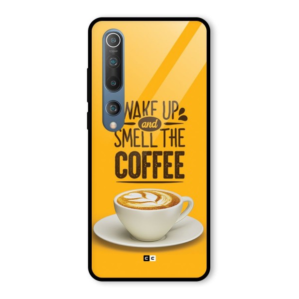 Wake Up Coffee Glass Back Case for Mi 10
