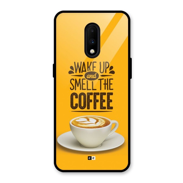 Wake Up Coffee Glass Back Case for OnePlus 7
