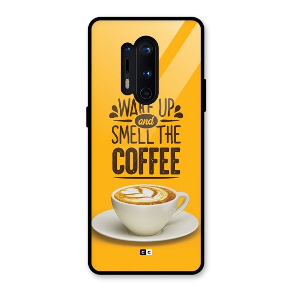 Wake Up Coffee Glass Back Case for OnePlus 8 Pro