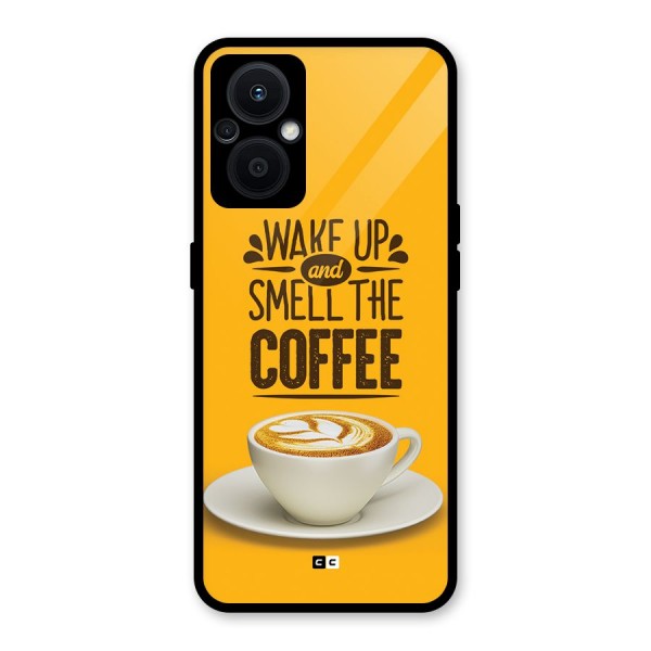 Wake Up Coffee Glass Back Case for Oppo F21s Pro 5G