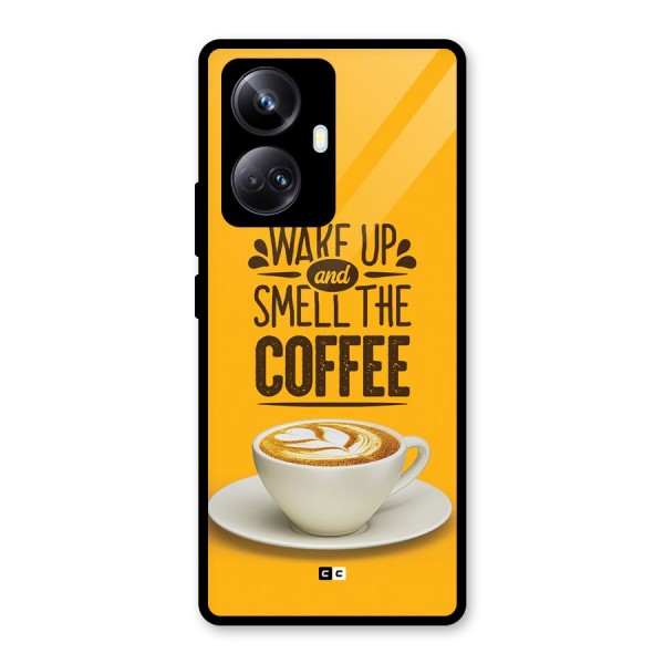 Wake Up Coffee Glass Back Case for Realme 10 Pro Plus