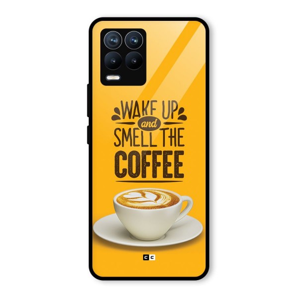 Wake Up Coffee Glass Back Case for Realme 8 Pro