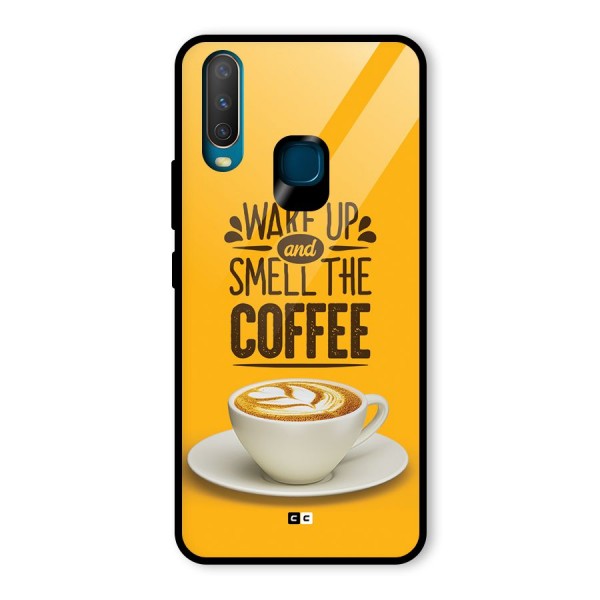 Wake Up Coffee Glass Back Case for Vivo Y12