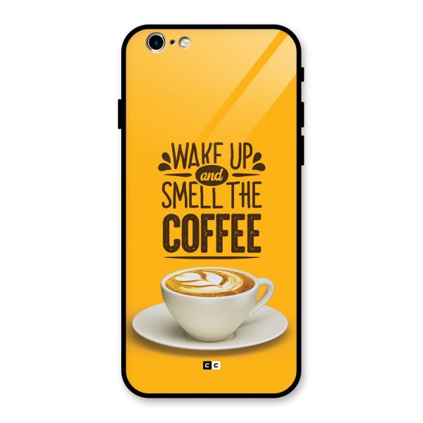 Wake Up Coffee Glass Back Case for iPhone 6 6S