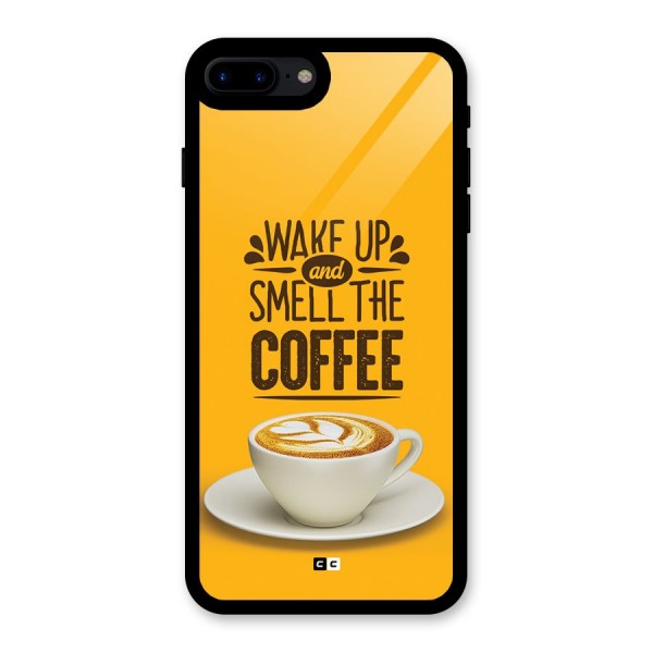 Wake Up Coffee Glass Back Case for iPhone 8 Plus