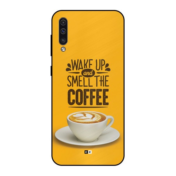 Wake Up Coffee Metal Back Case for Galaxy A30s