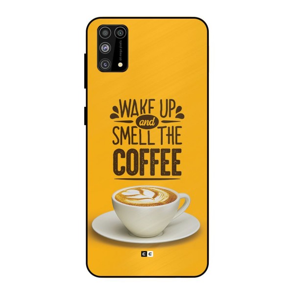 Wake Up Coffee Metal Back Case for Galaxy F41