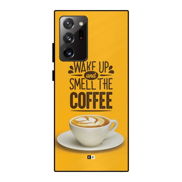 Wake Up Coffee Metal Back Case for Galaxy Note 20 Ultra 5G