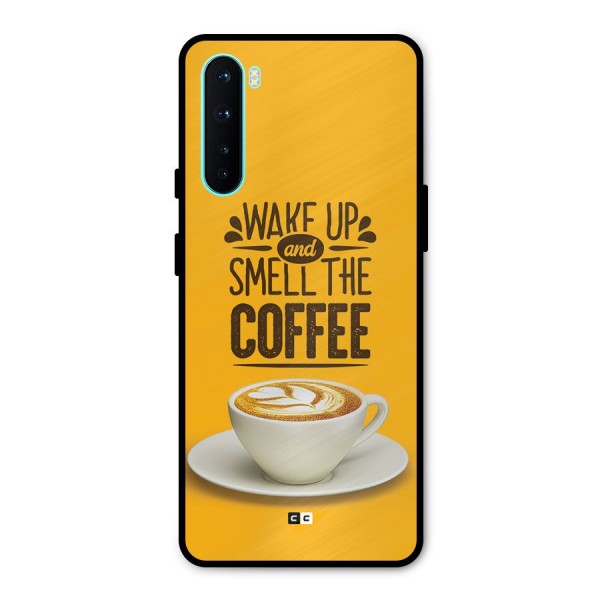 Wake Up Coffee Metal Back Case for OnePlus Nord