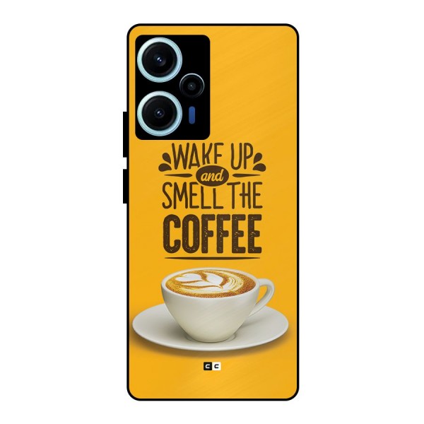 Wake Up Coffee Metal Back Case for Poco F5