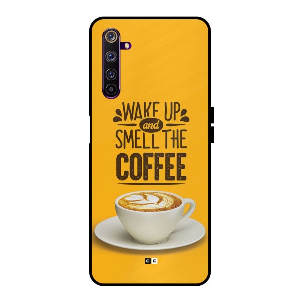 Wake Up Coffee Metal Back Case for Realme 6 Pro