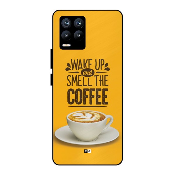 Wake Up Coffee Metal Back Case for Realme 8 Pro