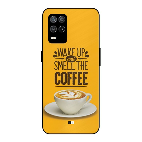Wake Up Coffee Metal Back Case for Realme 8s 5G