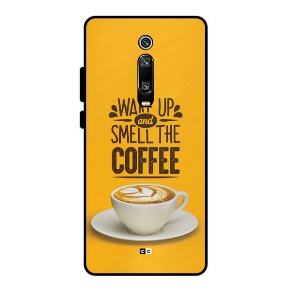 Wake Up Coffee Metal Back Case for Redmi K20 Pro