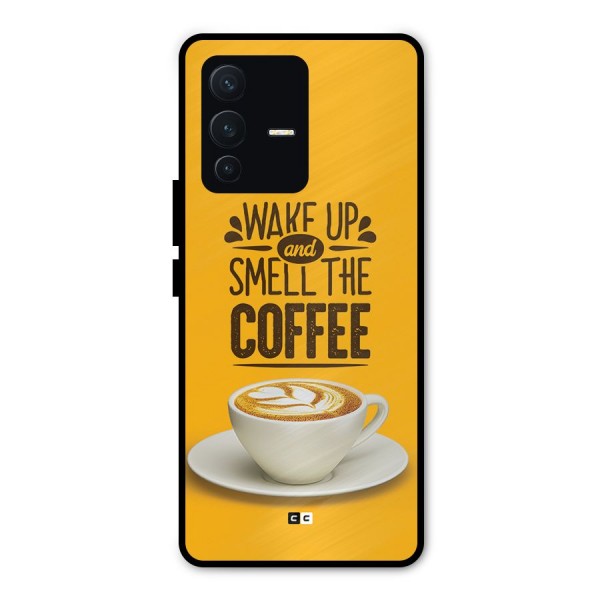 Wake Up Coffee Metal Back Case for Vivo V23 Pro