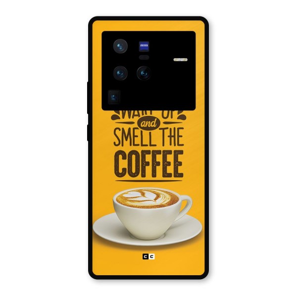 Wake Up Coffee Metal Back Case for Vivo X80 Pro